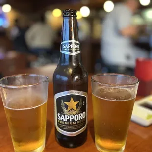 Large Sapporo Beers