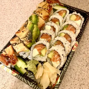 Philly &amp; Dragon rolls