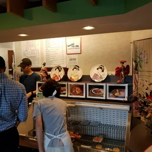 customers at the counter