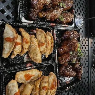 Fried dumplings, Korean wings
