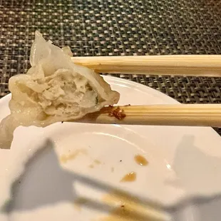 Inside pork dumpling