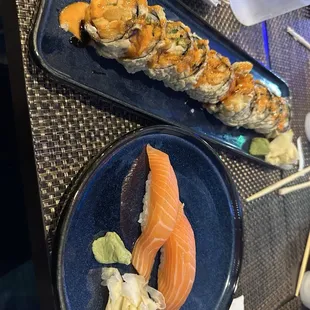sashimi, sushi, sushi and sashimi, food