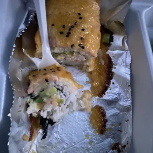 69. Baked Salmon Special Roll