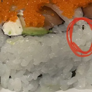 Ant on my Philly roll and was charged for it