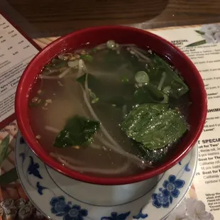 Wonton Soup. It was fabulous.