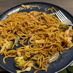 Chicken yakisoba