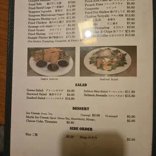 Menu Oct 2024