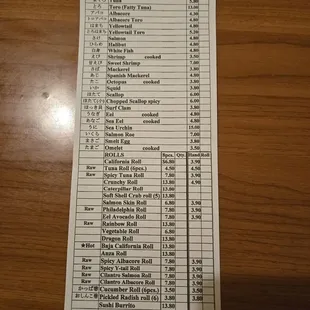 Menu Oct 2024