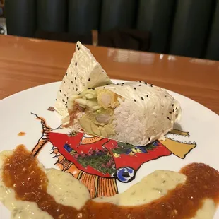Sushi burrito in soy paper