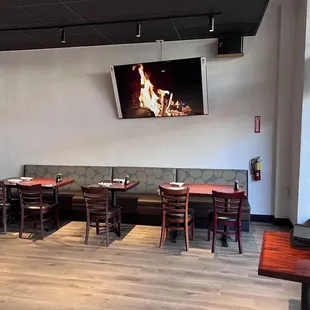 the interior of a restaurant