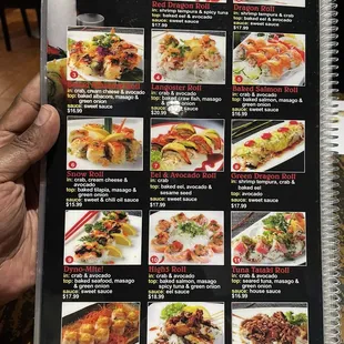 Baked sushi rolls