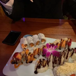 sushi and sashimi, food, sashimi, sushi