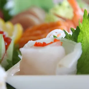 sashimi, sushi, sushi and sashimi, food