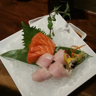 Ha machine and salmon.