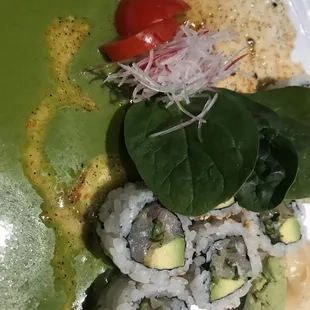 Toro with cilantro sauce