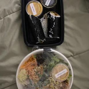 Sushi Build Your Own Burrito Poke Gyudon Beef Bowl