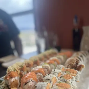 sushi, sashimi, sushi and sashimi, food