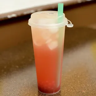 Popping Strawberry Lemonade