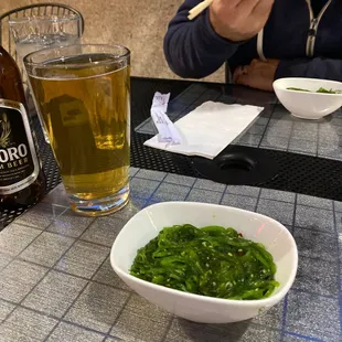 Beer &amp; Seaweed Salad