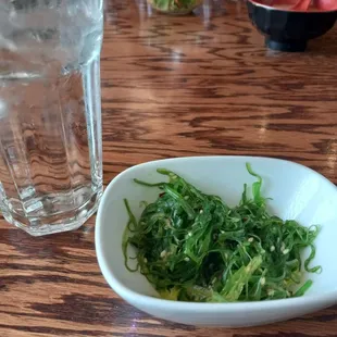 The seaweed salad is about $3.  It&apos;s a must-have.