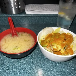 Miso &amp; salad