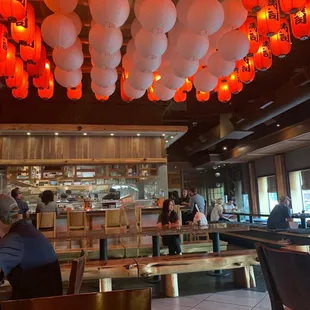 the interior of a restaurant