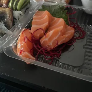 Salmon sashimi