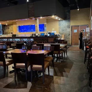 the interior of a restaurant