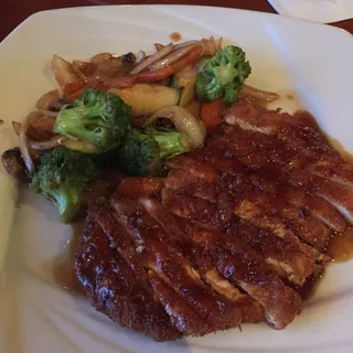 Crunchy Chicken with Mandarin Sauce