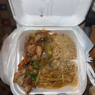 Maybe like 1 chicken thigh worth of protein. What a scam they even skimped on noodles.