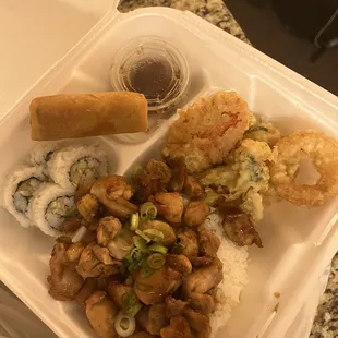 Least the presentation was nice    Chicken Tempura Bento Box