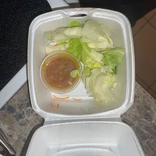 Did not eat any of it yet.