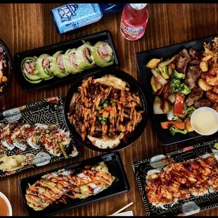 sashimi, food, sushi, sushi and sashimi