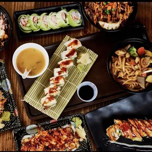 sushi and sashimi, sashimi, food, sushi