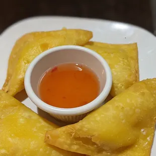 Crab Rangoon appetizer