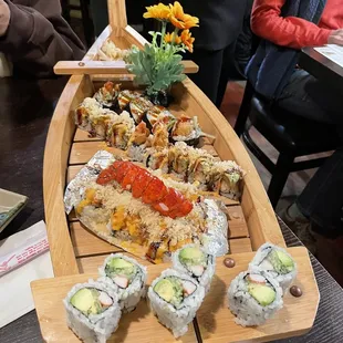 2009 Roll Statue of Liberty roll California Roll Shrimp Tempura Roll