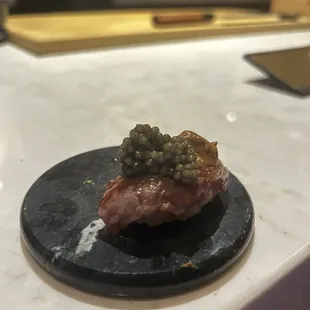 Otoro with optional caviar topping, Yes, it&apos;s as good as it sounds.