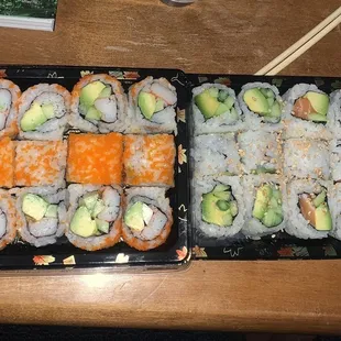 Take out sized portions; great!