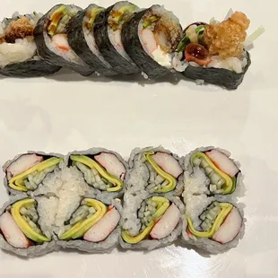 a variety of sushi