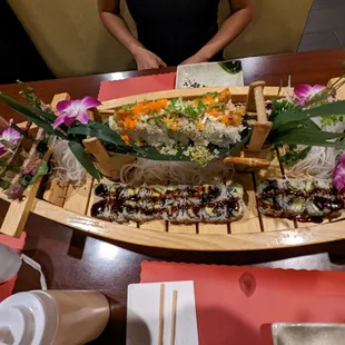 sushi, sushi and sashimi, sashimi, food