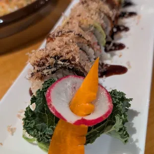 Dragon crunch roll