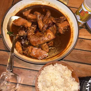 Pinoy Adobo Coconut Chicken