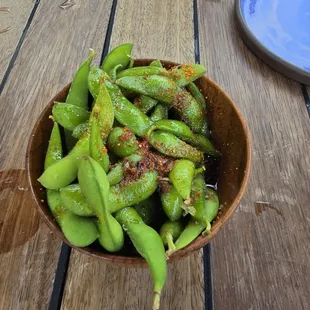 Sweet and Spicy Edamame