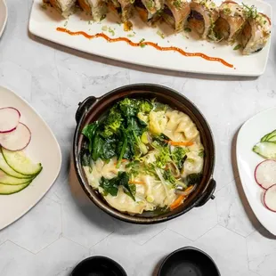 sushi and sashimi, food