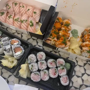 sashimi, food, sushi, sushi and sashimi