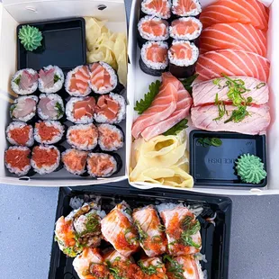 sushi and sashimi