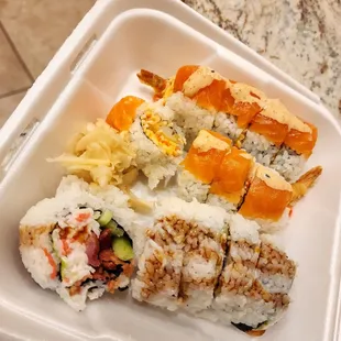 sushi and sashimi, sushi, food, sashimi