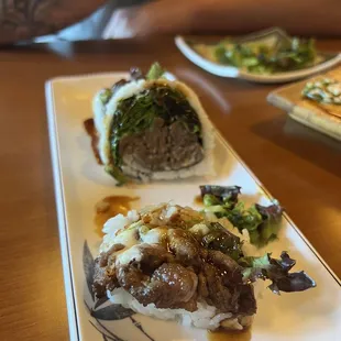 "Bulgogi Roll" under tempura?? Its kimbap lol