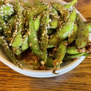Parmesan Garlic Edamame