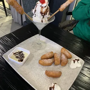 Thai Donuts and ice cream- delicious